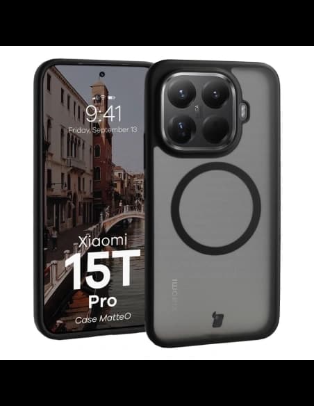 Bizon Case MatteO Magnetic Xiaomi 15T Pro füstös fekete