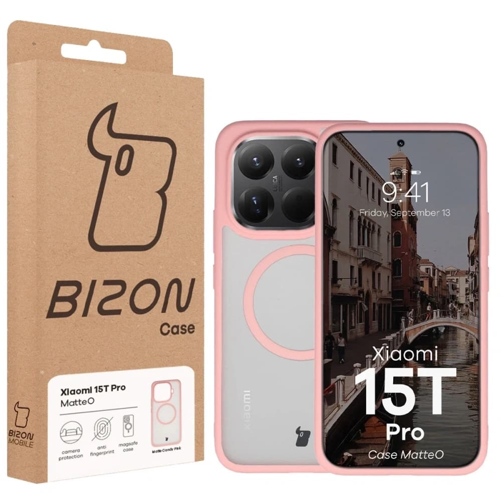Bizon Case MatteO Magnetic Xiaomi 15T Pro rauchiges hellrosa - 7