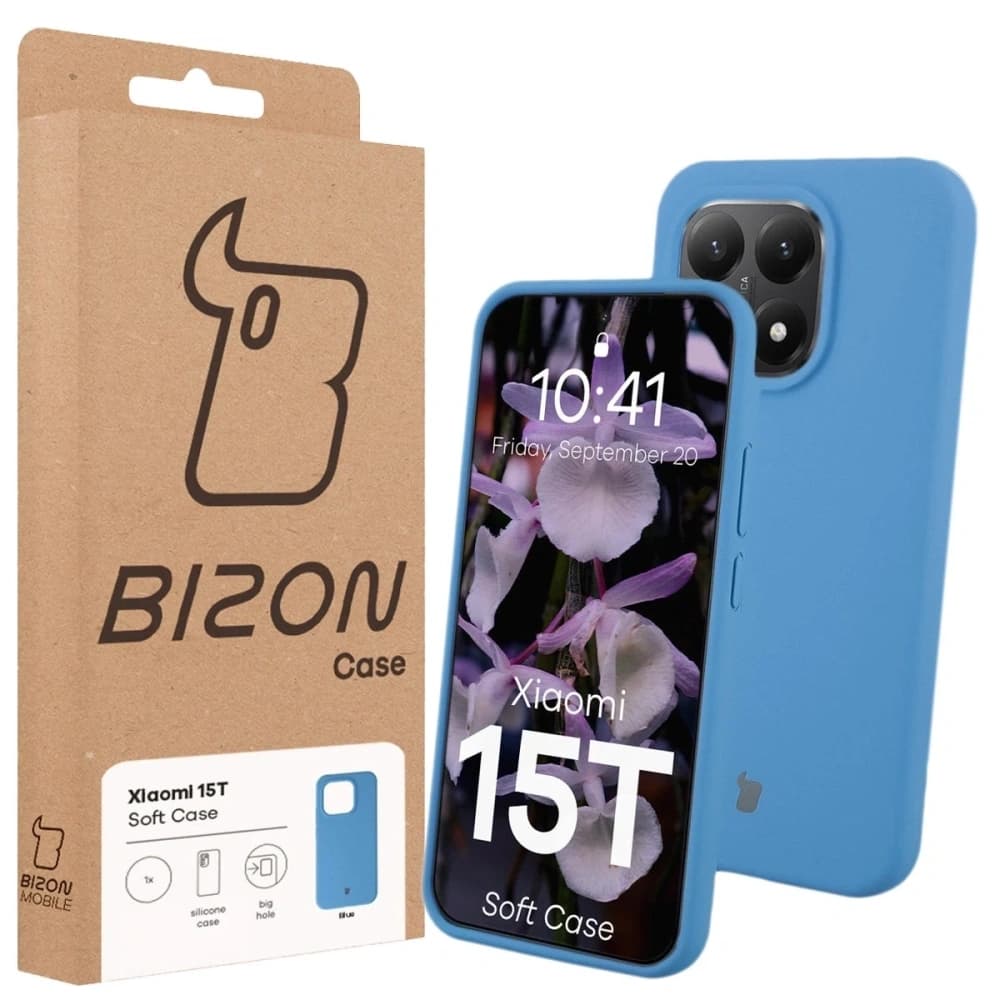 Husa moale Bizon pentru Xiaomi 15T albastră - 7