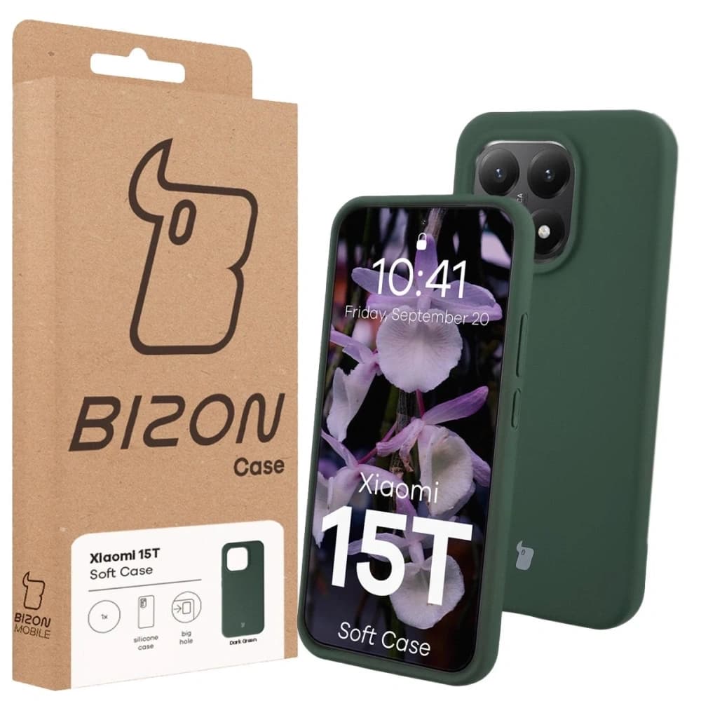 Husa moale Bizon pentru Xiaomi 15T verde închis - 7