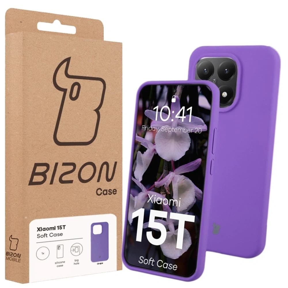 Bizon měkký obal Xiaomi 15T fialový - 7