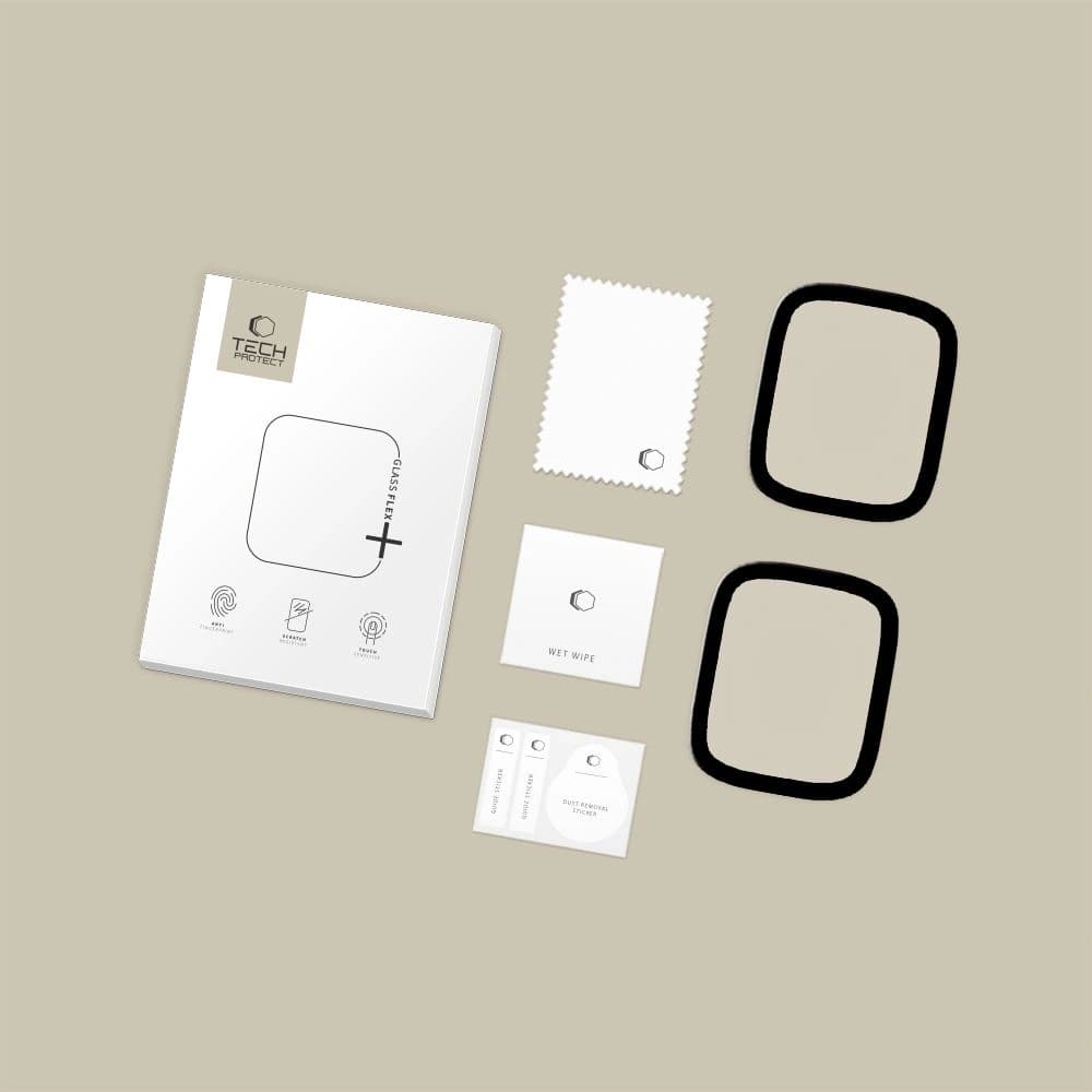 Tech-Protect Glass Flex+ Apple Watch 4/5/6/SE 1 / 2 / 3 40mm Black [2 PACK] - 5