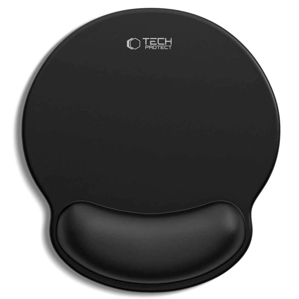 Tech-Protect A200 Mouse Pad With Gel Wrist Rest 25x22.5cm Black - 1