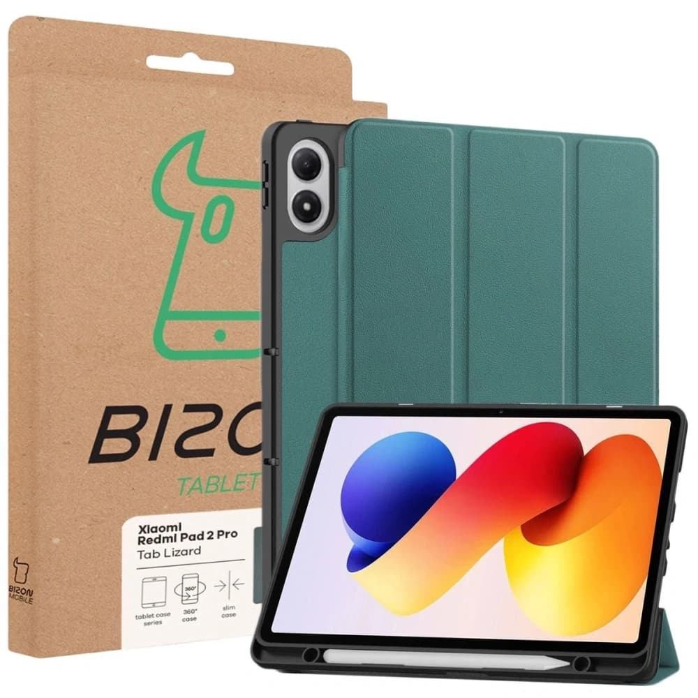 Bizon Case Tab Lizard Xiaomi Redmi Pad 2 Pro dunkelgrün - 9