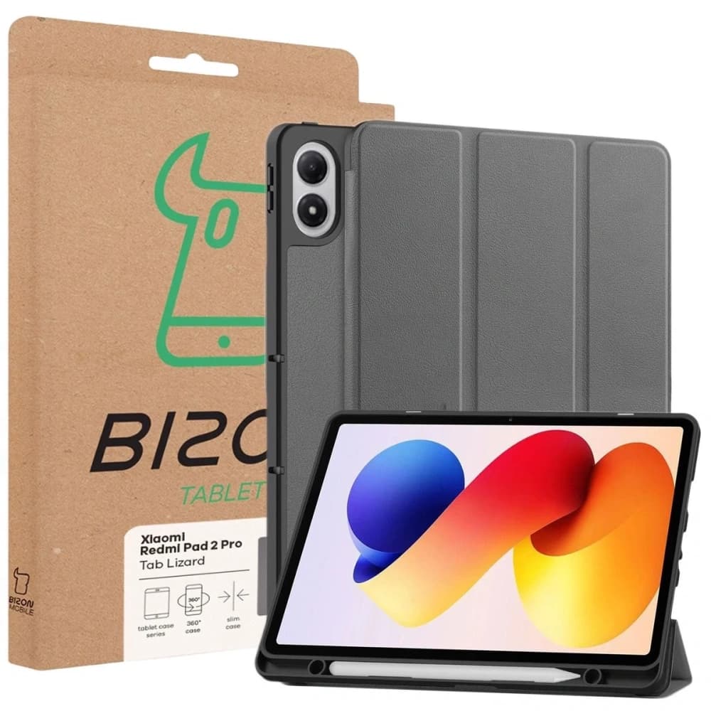 Bizon Case Tab Lizard Xiaomi Redmi Pad 2 Pro szürke - 9