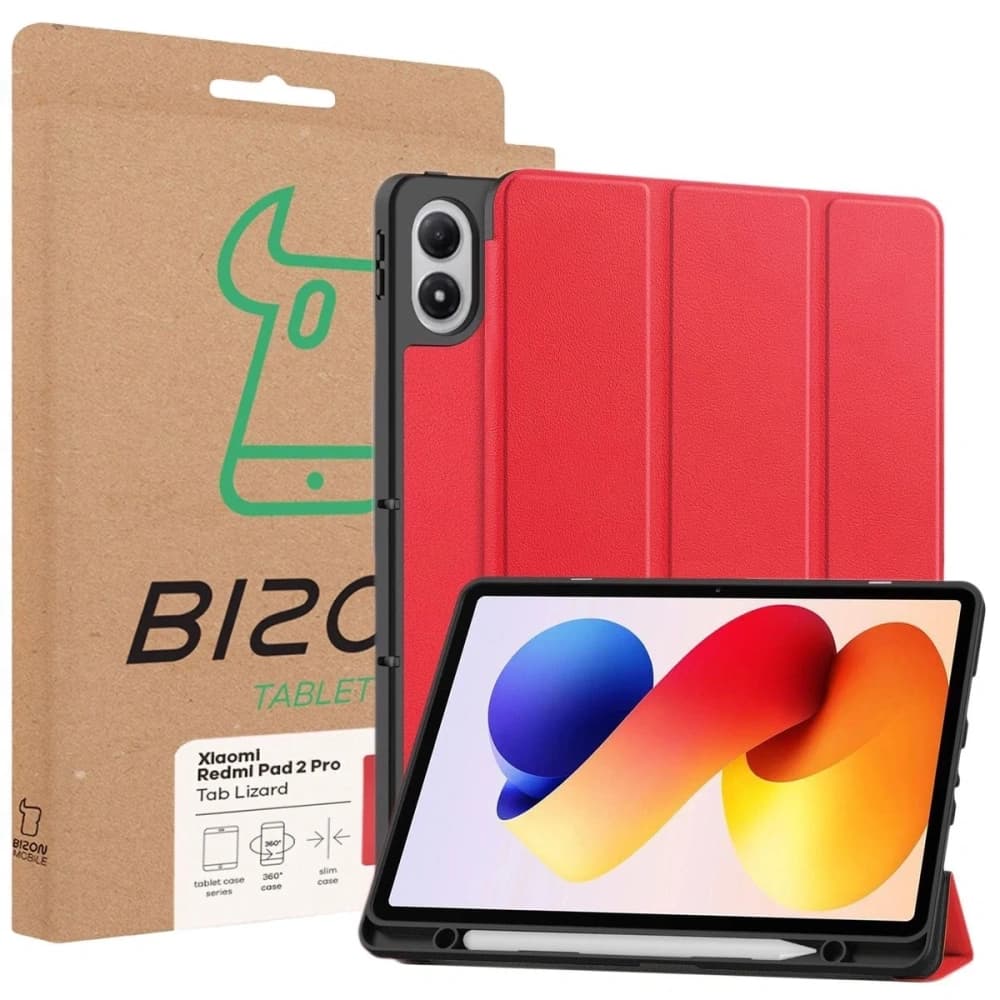 Bizon Case Tab Lizard Xiaomi Redmi Pad 2 Pro red - 9