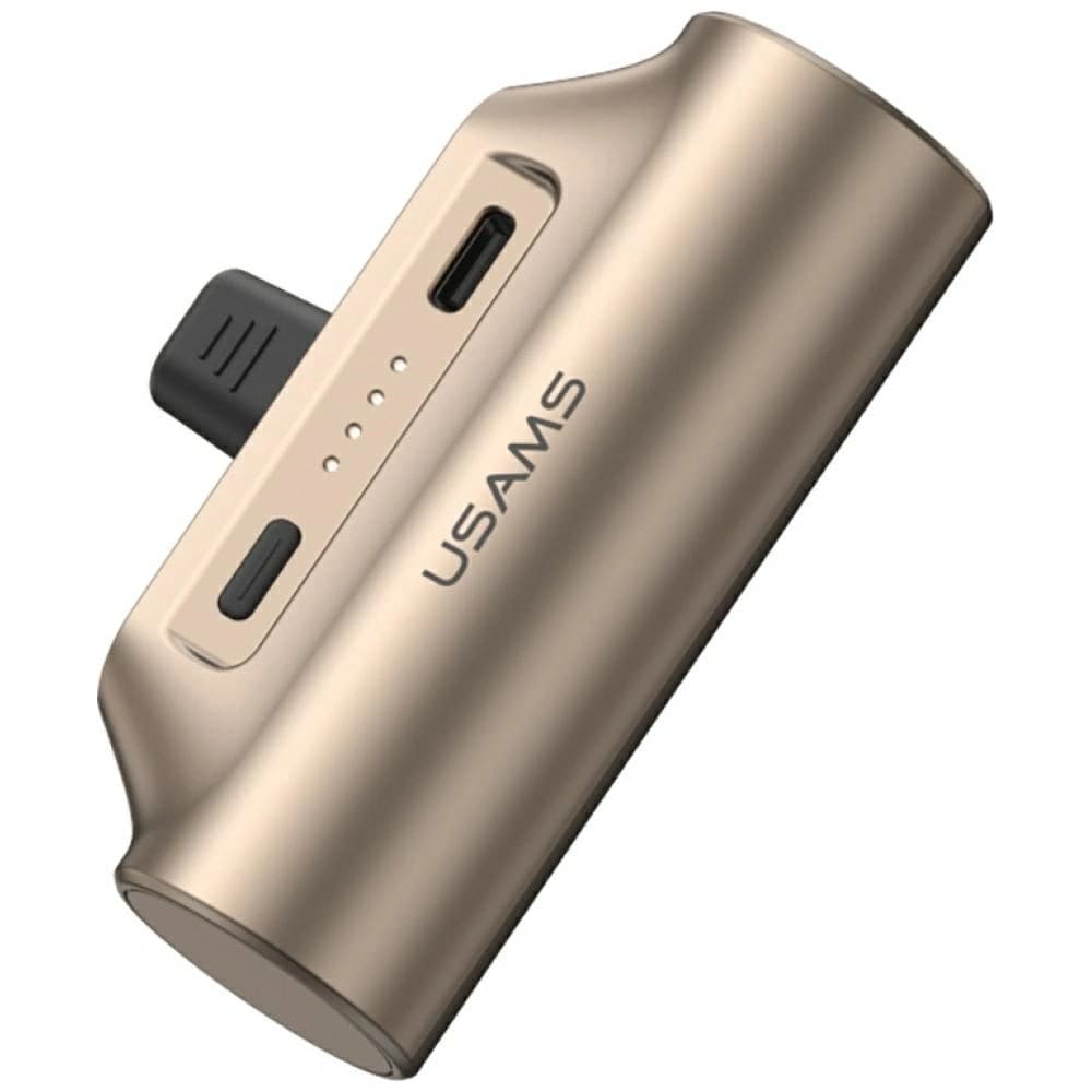 USAMS PB79 Mini Tail Plug Powerbank Portabil 3000mAh USB-C bej - 1