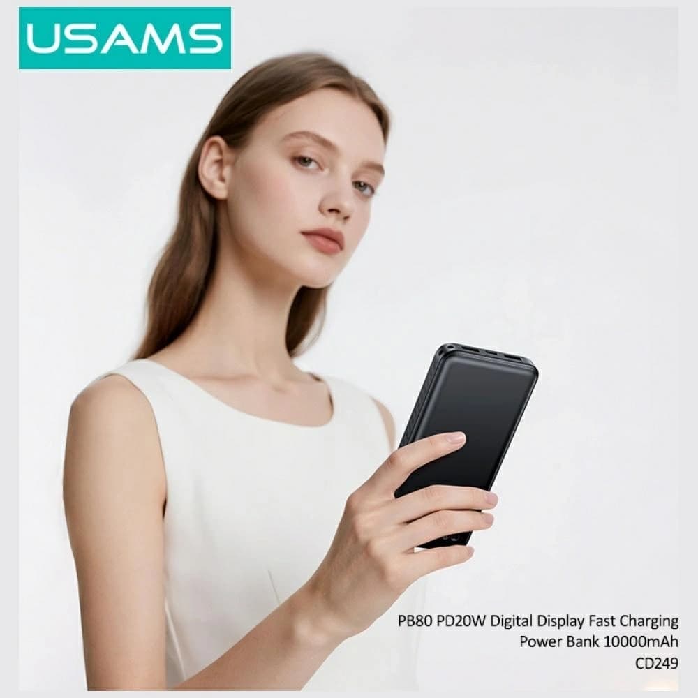 USAMS PB80 PD20W 10000mAh bílá - 6