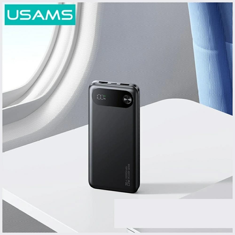 USAMS PB80 PD20W 10000mAh fekete - 2