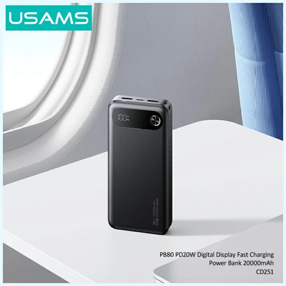 USAMS PB80 PD20W 20000mAh white - 5