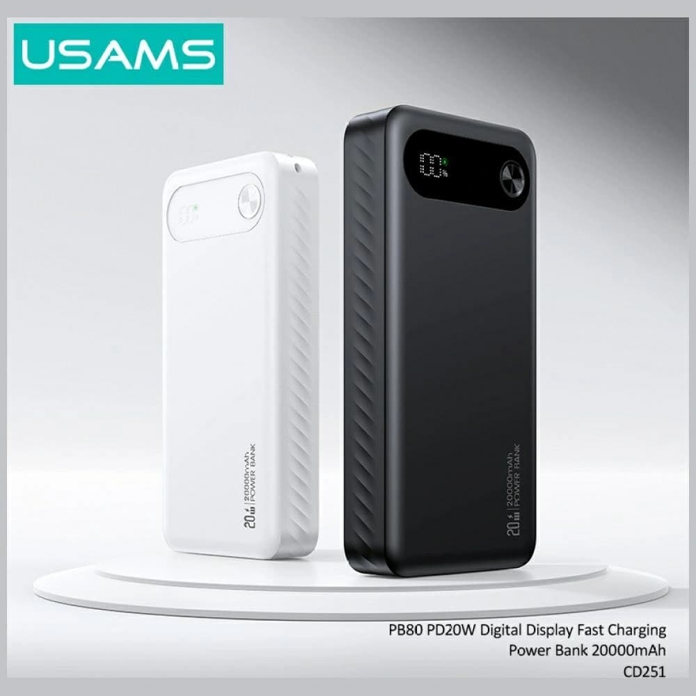 USAMS PB80 PD20W 20000mAh negru - 3