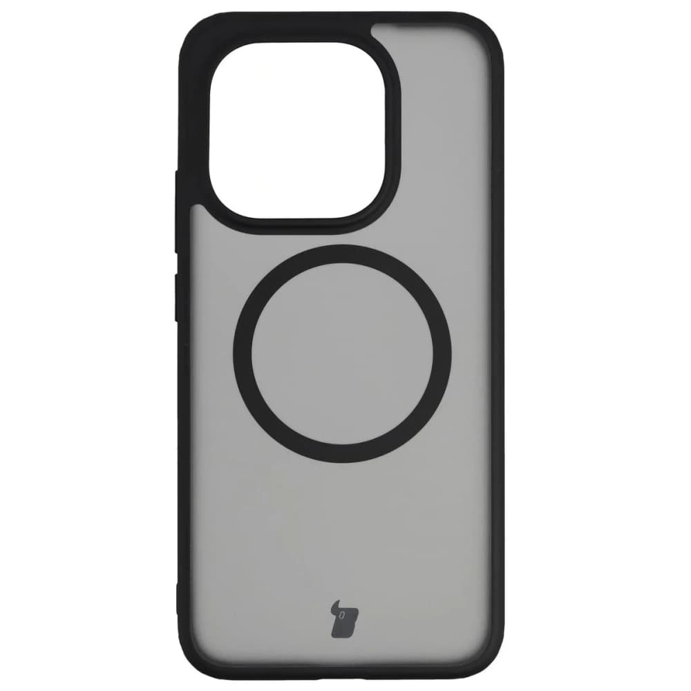 Etui cu inel magnetic Bizon Case MatteO pentru Xiaomi 15T negru-prăfuit - 2