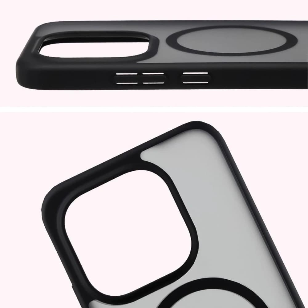 Etui cu inel magnetic Bizon Case MatteO pentru Xiaomi 15T negru-prăfuit - 4