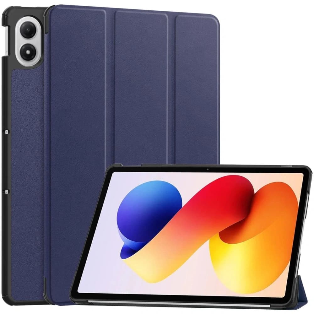 Etui z klapką Bizon Case Tab Croc do Xiaomi Redmi Pad 2 Pro granatowe - 1