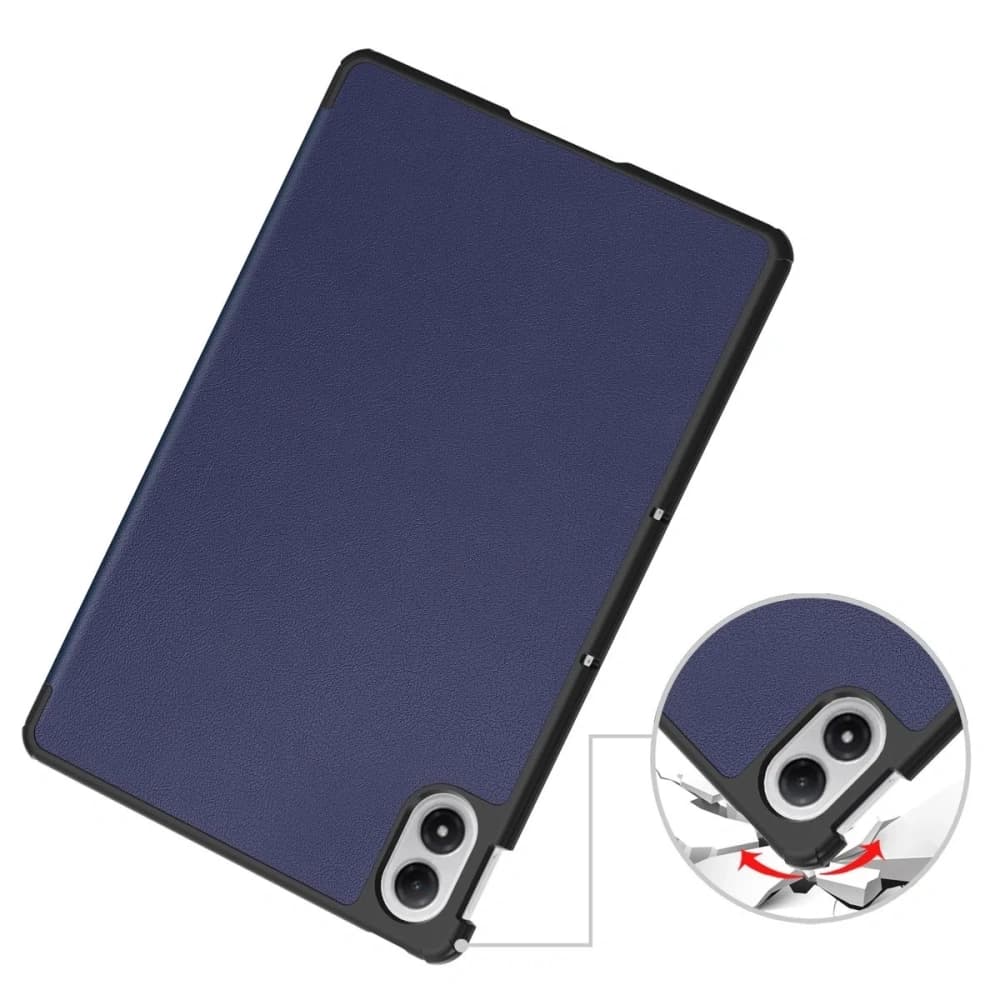 Etui z klapką Bizon Case Tab Croc do Xiaomi Redmi Pad 2 Pro granatowe - 3