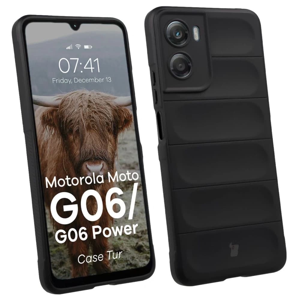 Pancéřové etui Bizon Case Tur pro Motorola Moto G06 4G / G06 Power 4G černé - 1