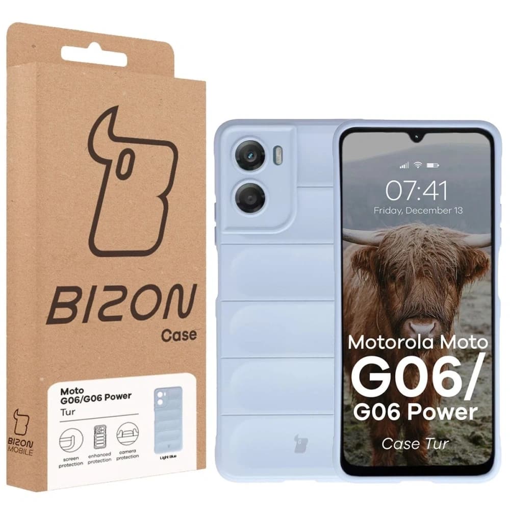 Pancéřové etui Bizon Case Tur pro Motorola Moto G06 4G / G06 Power 4 světle modré - 8
