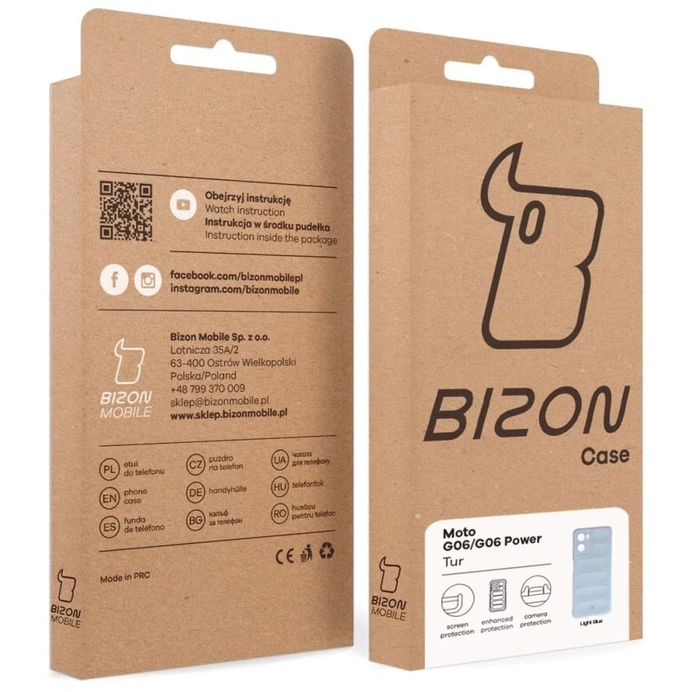 Pancéřové etui Bizon Case Tur pro Motorola Moto G06 4G / G06 Power 4 světle modré - 9