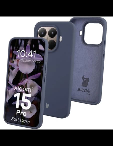 Szilikon tok Bizon Soft Case Xiaomi 15T Pro-hoz sötétkék