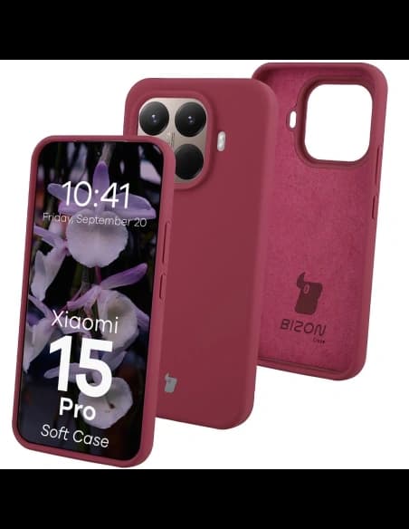 Szilikon tok Bizon Soft Case Xiaomi 15T Pro-hoz sötétlila
