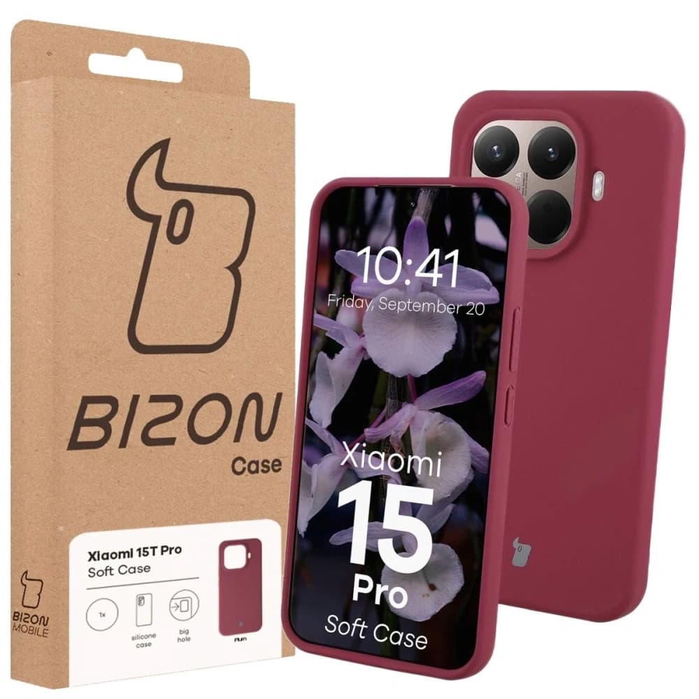 Silikonové etui Bizon Soft Case pro Xiaomi 15T Pro tmavě fialové - 7
