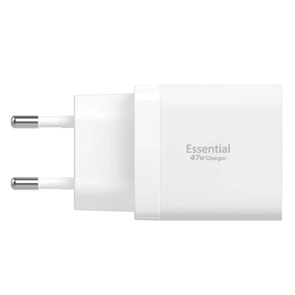Spigen Essential EE472EU 2xUSB-C Hálózati Töltő 47W Fehér - 3
