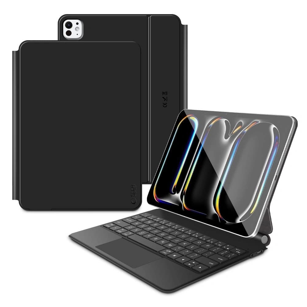 Tech-Protect SmartCase mágneses + billentyűzet Apple iPad Pro 11” 2024/2025 fekete - 1