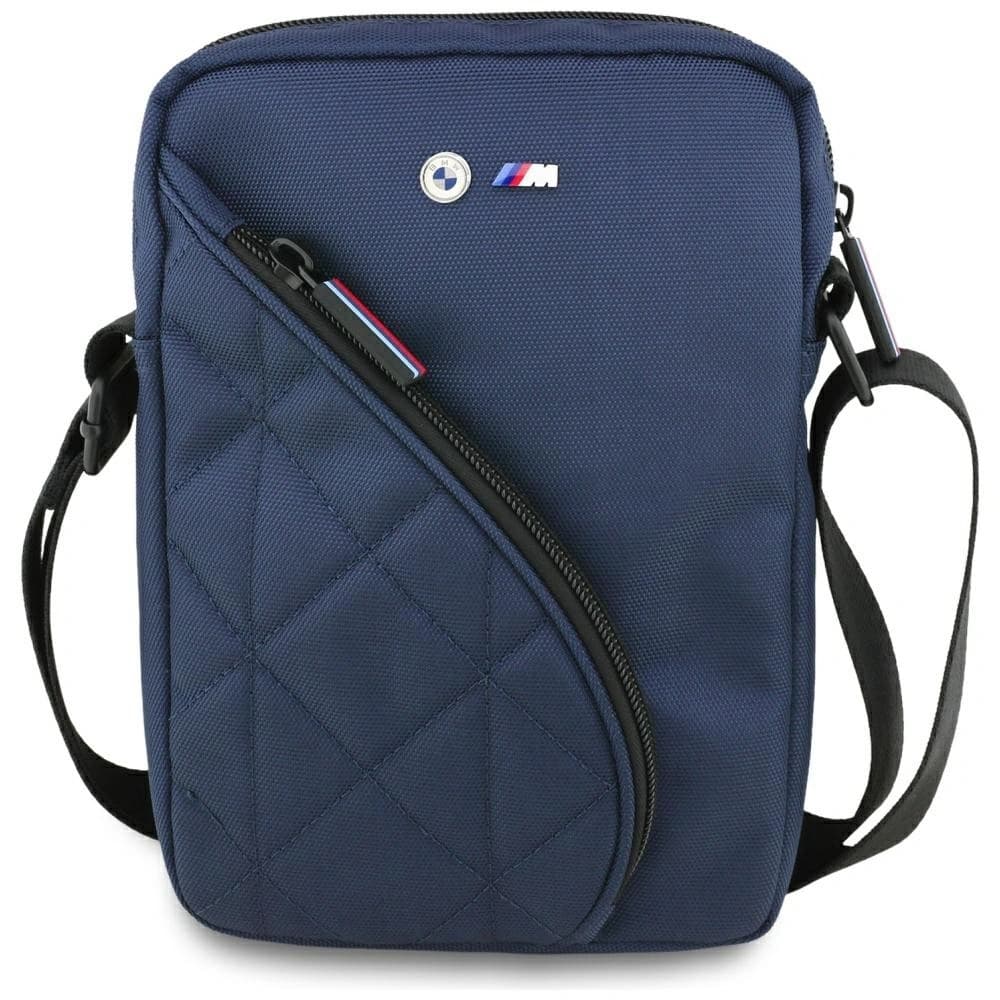 BMW Nylon Pockets&Metal Logo Bag 8" navy blue - 1