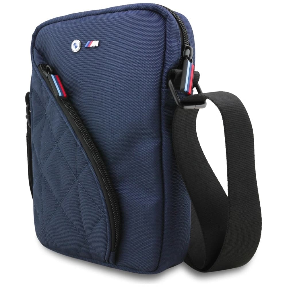 BMW Nylon Pockets&Metal Logo Bag 8" navy blue - 2