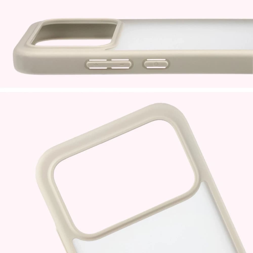 Bizon Case Angelo Xiaomi POCO F8 Pro semi-transparent with a beige frame - 3