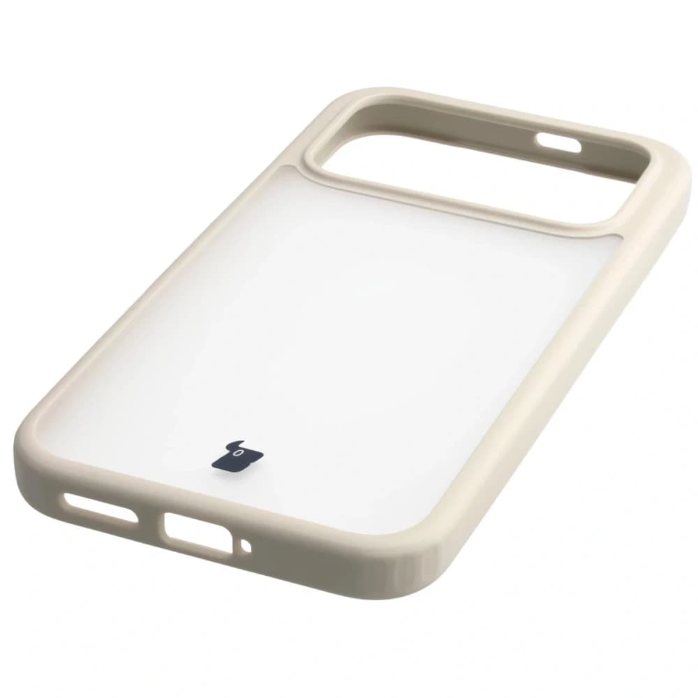 Bizon Case Angelo Xiaomi POCO F8 Pro semi-transparent with a beige frame - 5