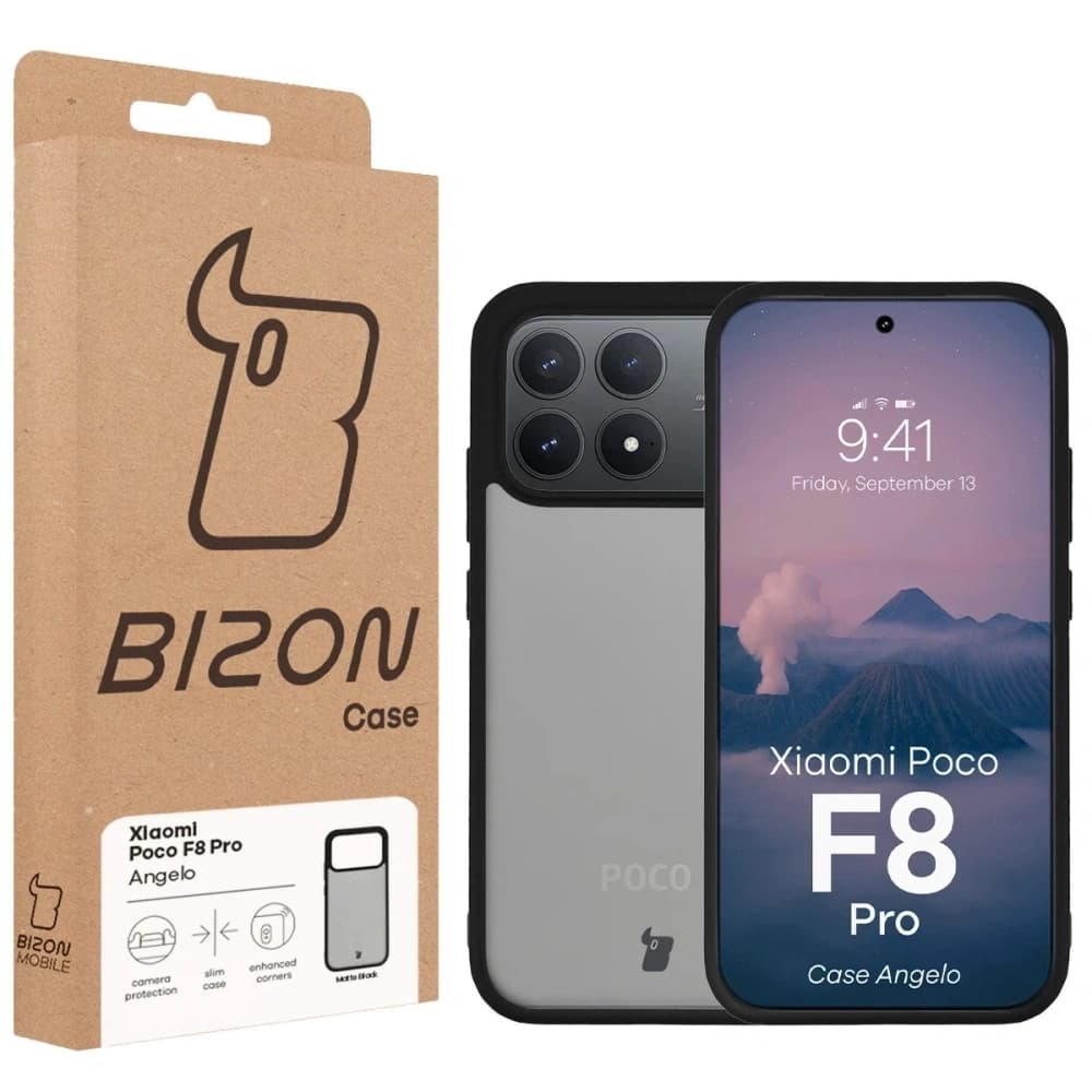 Carcasa Bizon Angelo Xiaomi POCO F8 Pro fumurie cu un cadru negru - 6