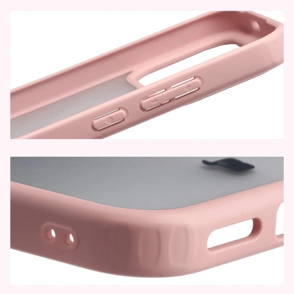 Bizon Case Angelo Xiaomi POCO F8 Pro halbtransparent mit einem hellrosa Rahmen - 4