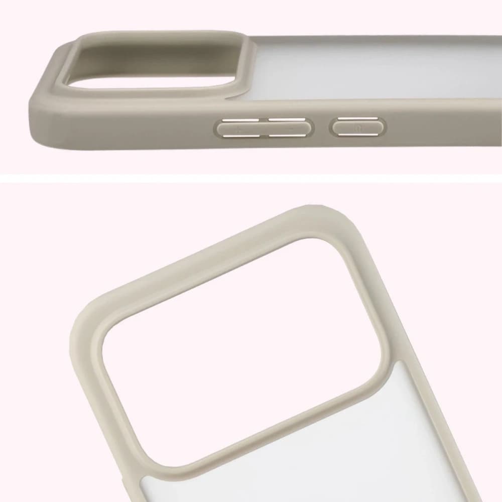 Bizon Case Angelo Xiaomi POCO F8 Ultra semi-transparent with a beige frame - 3