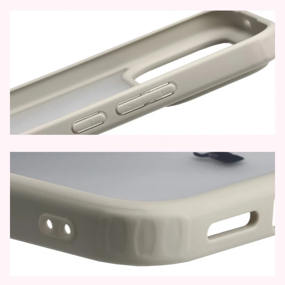 Bizon Case Angelo Xiaomi POCO F8 Ultra semi-transparent with a beige frame - 4
