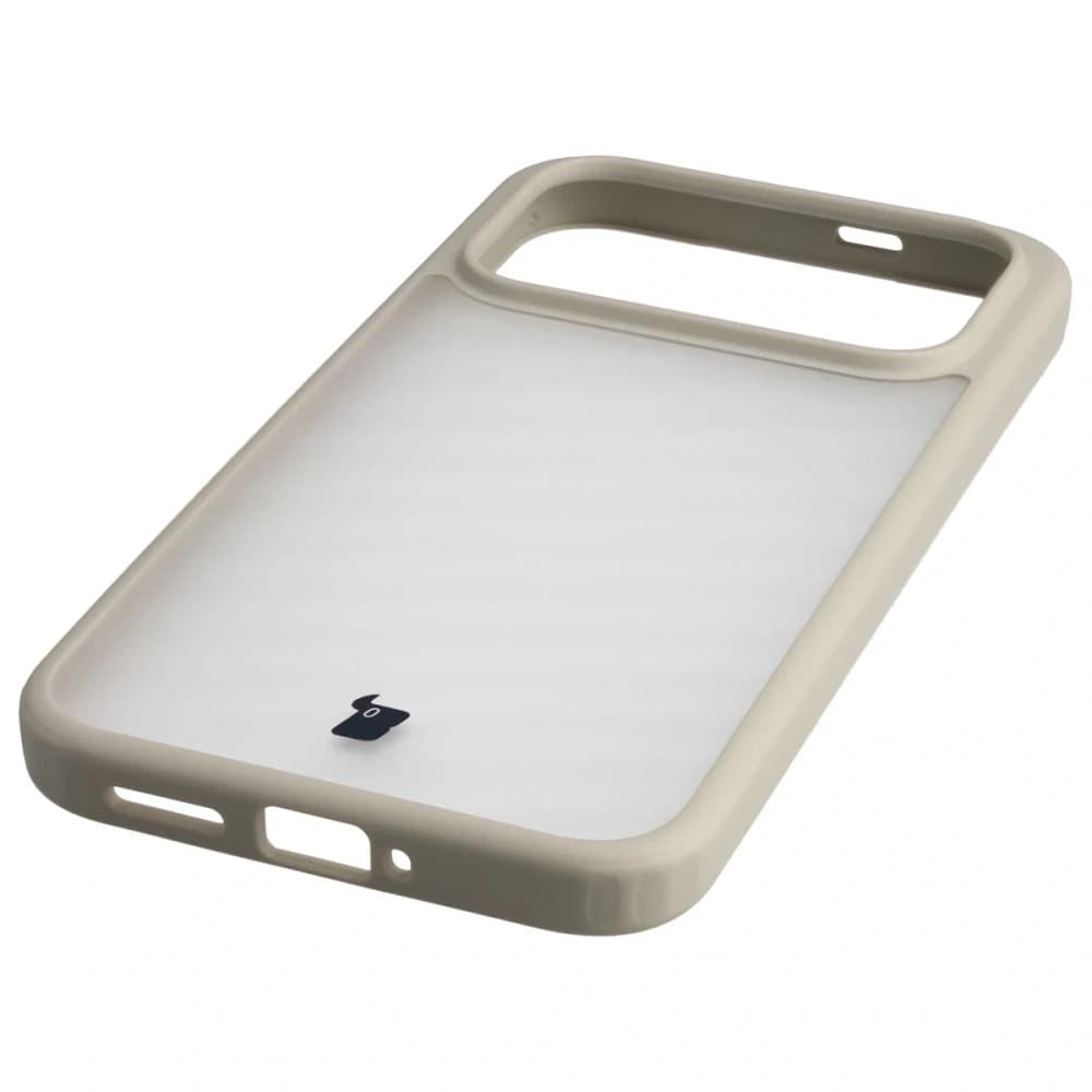 Bizon Case Angelo Xiaomi POCO F8 Ultra semi-transparent with a beige frame - 5