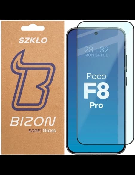 Bizon Glass Edge 2 Xiaomi POCO F8 Pro black frame