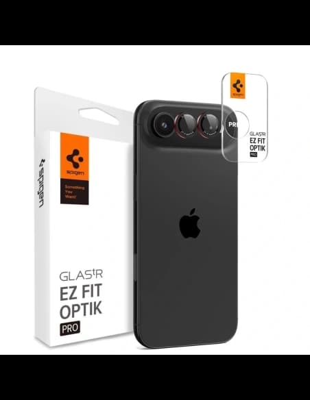 Spigen Optik Pro L-Series Glas.tr ez Fit Ochrana kamery Apple iPhone Air Černá/červená [2 BALENÍ]