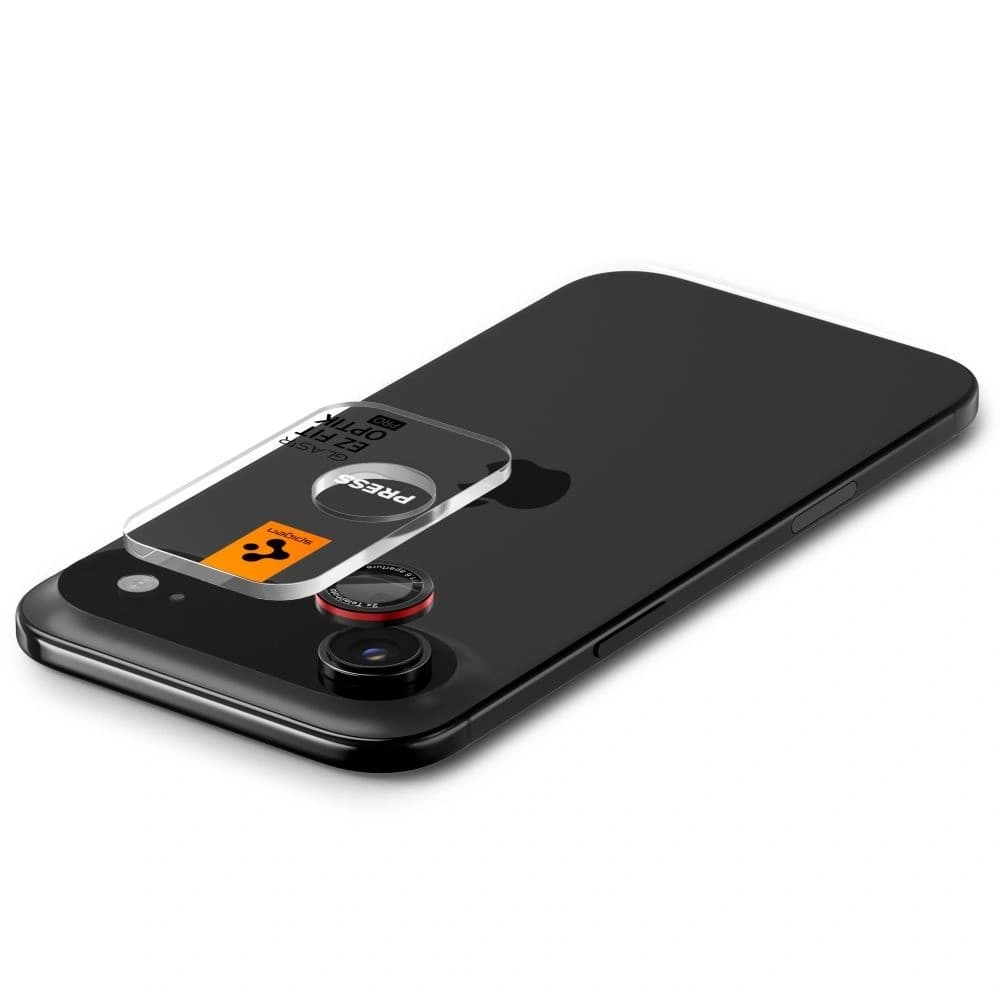 Spigen Optik Pro L-Series Glas.tr ez Fit Kamera Védő Apple iPhone Air Fekete/piros [2 CSOMAG] - 5