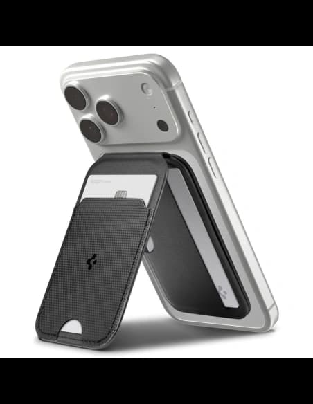 Spigen S314-2 Slim Fold Tripod MagSafe Universal Magnetic Card Holder Negru