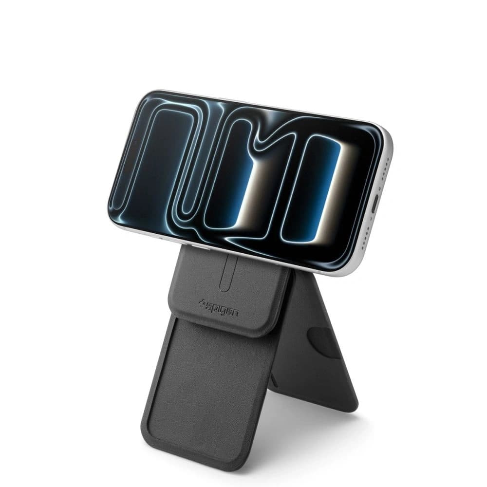 Spigen S314-2 Slim Fold Tripod MagSafe Universal Magnetic Card Holder Negru - 12