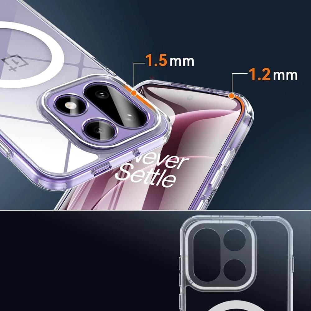 Etui Tech-Protect Flexair Hybrid MagSafe do OnePlus 15 Clear - 3