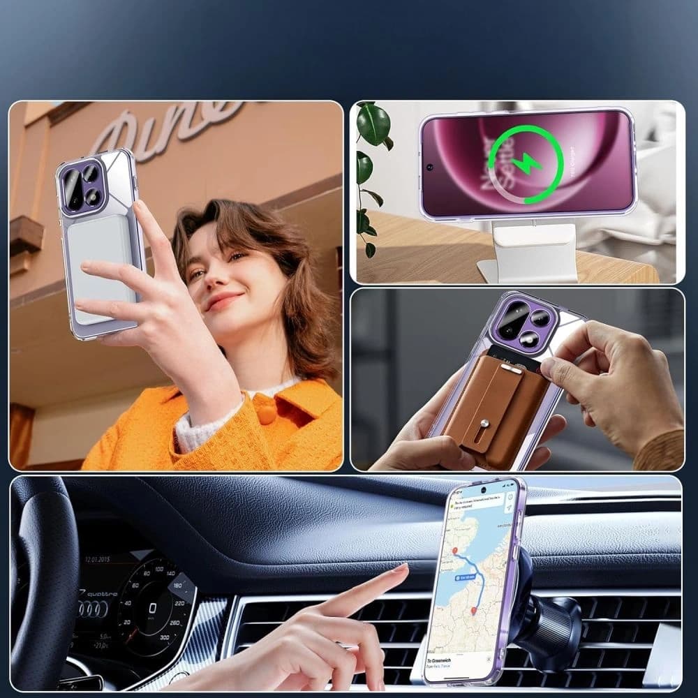 Etui Tech-Protect Flexair Hybrid MagSafe do OnePlus 15 Clear - 5