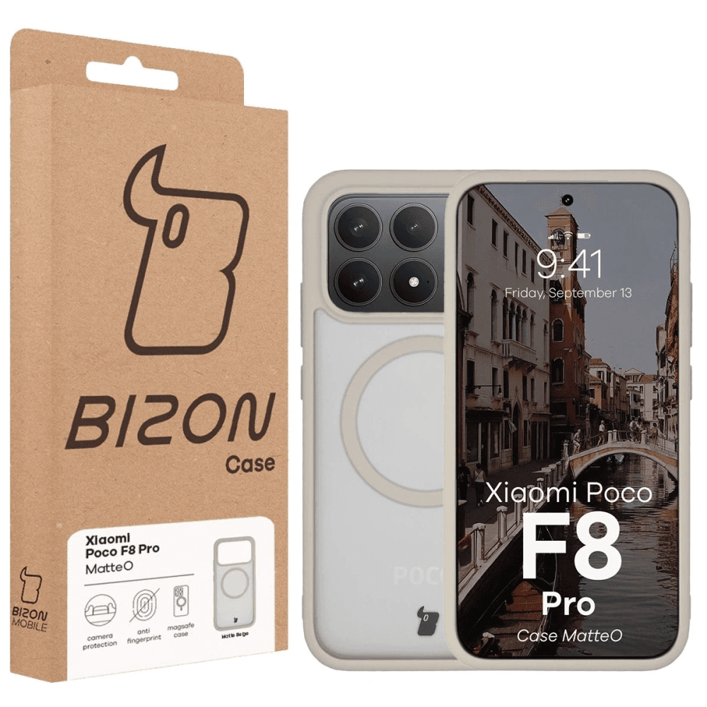Bizon Case MatteO Magnetic Xiaomi POCO F8 Pro füstös bézs
 - 7
