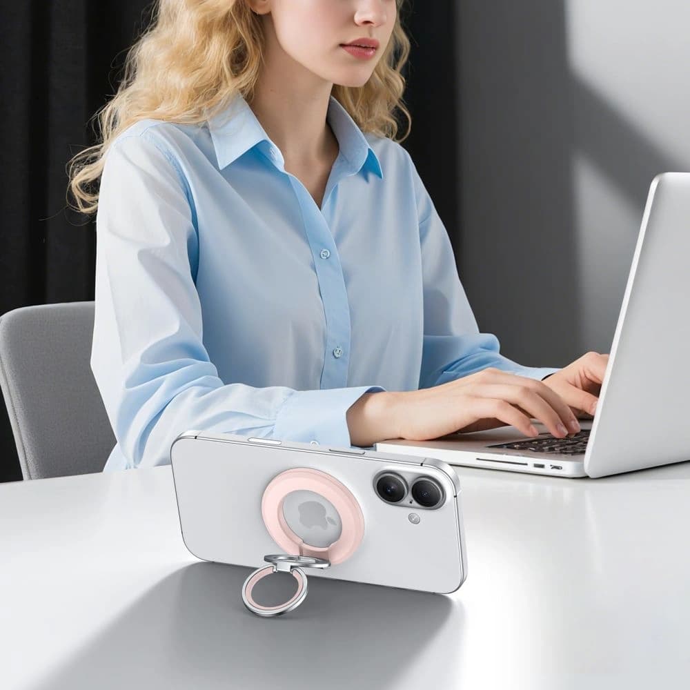 Tech-Protect MMR500 mágneses MagSafe telefongyűrű baba rózsaszín
 - 5