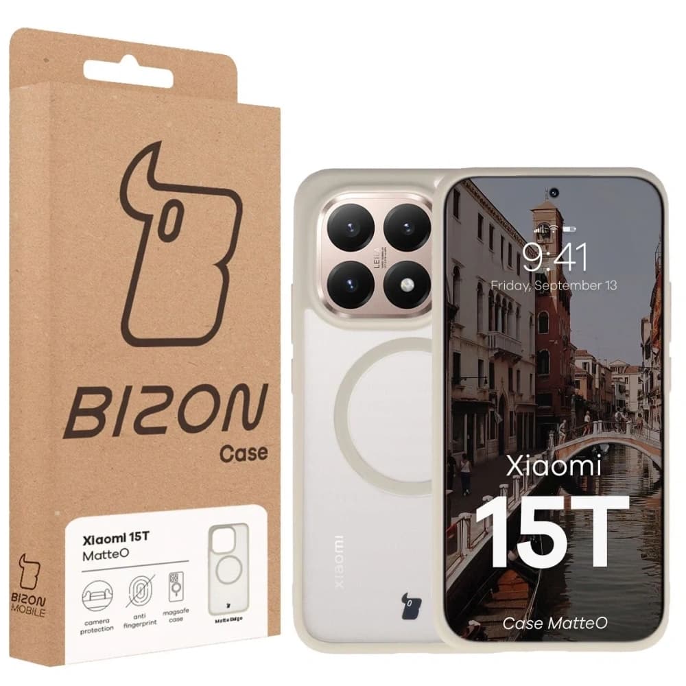 Bizon Case MatteO Magnetisch Xiaomi 15T rauchig beige
 - 7