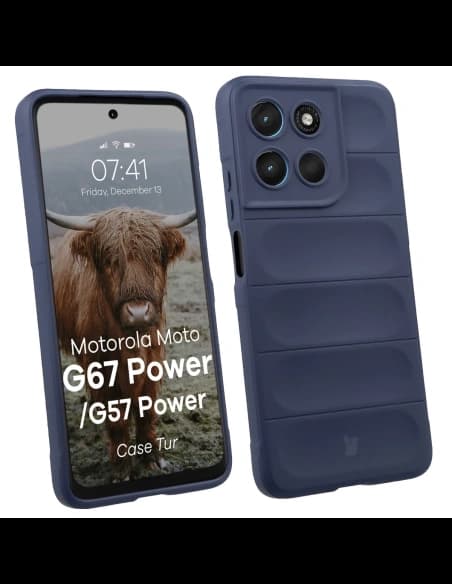 Bizon Case Tur Motorola Moto G57 Power / G67 Power navy blue