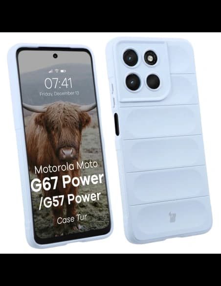 Bizon Case Tur Motorola Moto G57 Power / G67 Power light blue