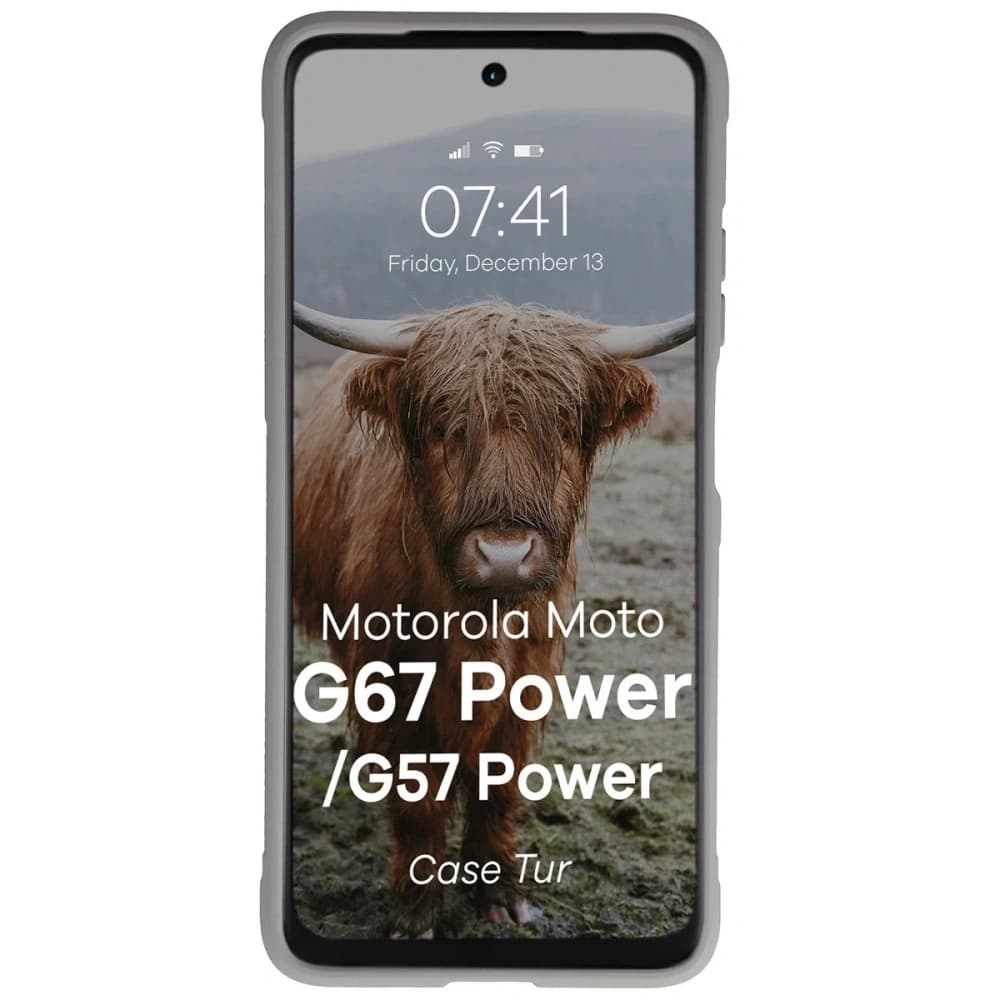 Bizon Case Tur Motorola Moto G57 Power / G67 Power gri deschis
 - 5