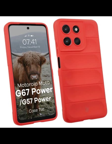 Bizon Case Tur Motorola Moto G57 Power / G67 Power red